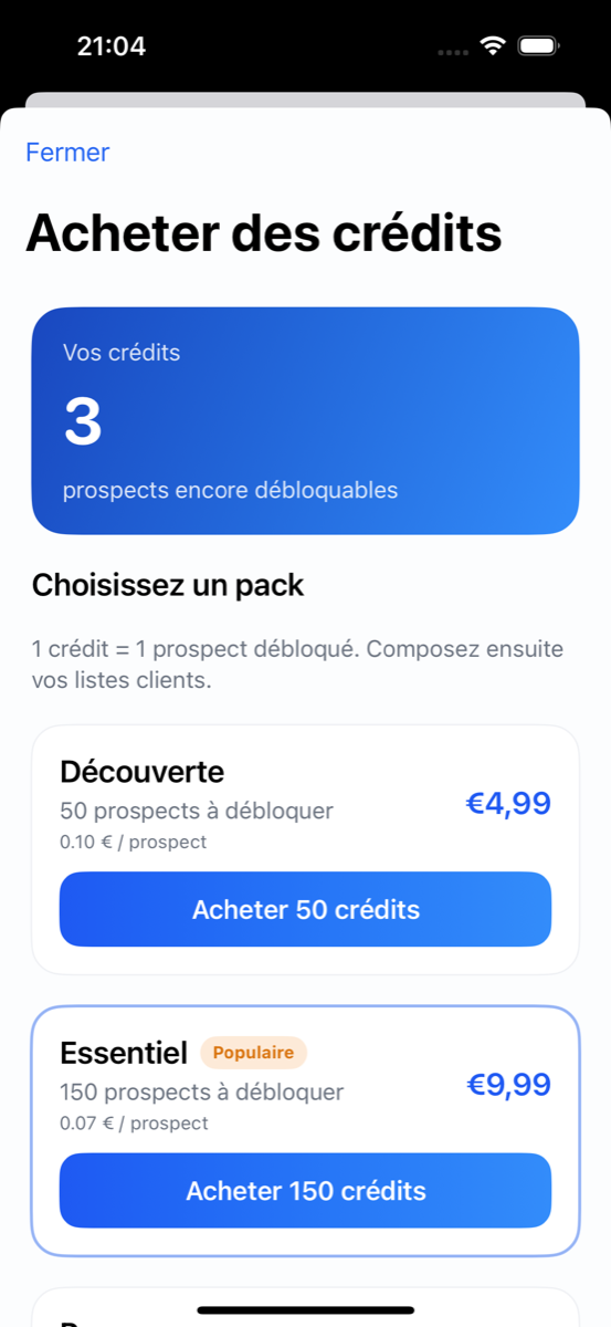 Crédits MonProspect